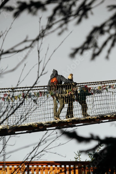 Obraz Tourists on walk