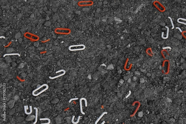 Obraz asphalt texture with clips