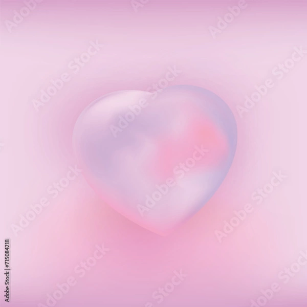 Obraz love heart pastel gradient