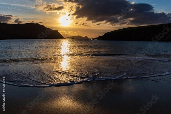 Obraz Clogher Beach golden sunset