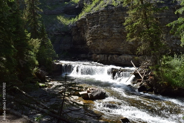 Obraz Ousel Falls Big Sky Montana