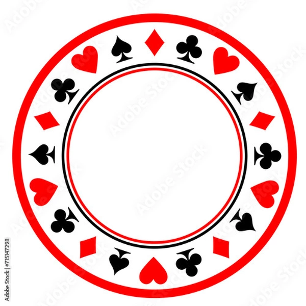 Obraz play cards symbols