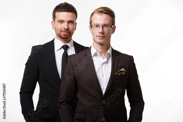 Obraz two businessman standing