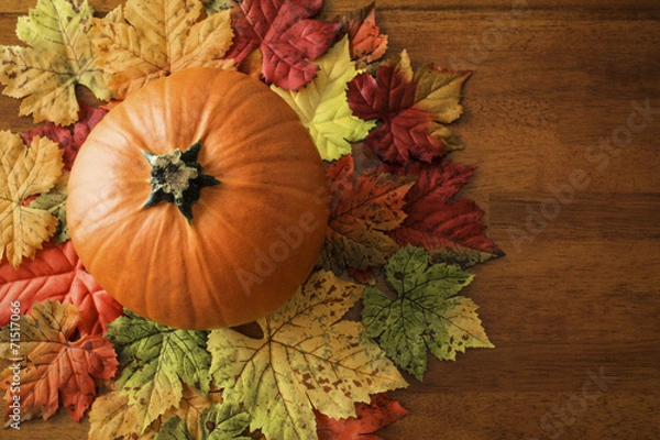 Fototapeta Koncepcja rustykalna jesień