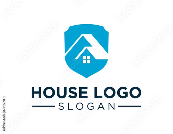 Fototapeta The logo design is about House and was created using the Corel Draw 2018 application with a white background.