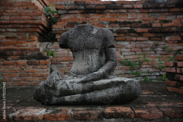 Obraz buddha statue in the temple
