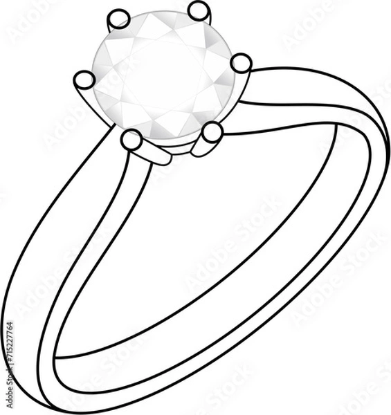 Fototapeta diamond ring vector
