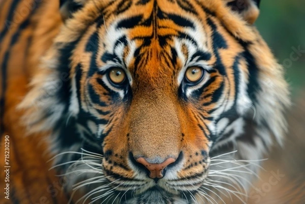 Fototapeta Close-Up Portrait of a Majestic Tiger