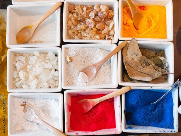 Obraz Colorful paints and other natural substances