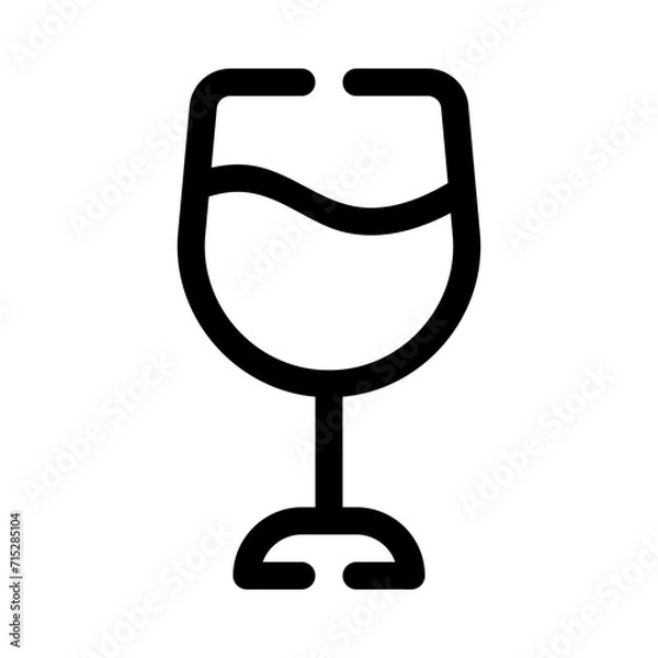 Fototapeta wine line icon