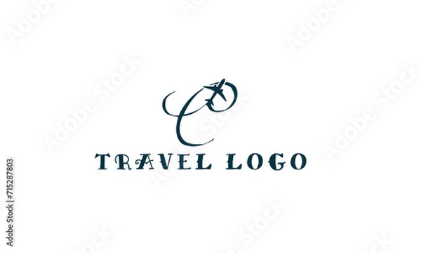 Obraz Letter C Travel Logo Template Design Vector, Emblem, Design Concept, Creative Symbol, Icon