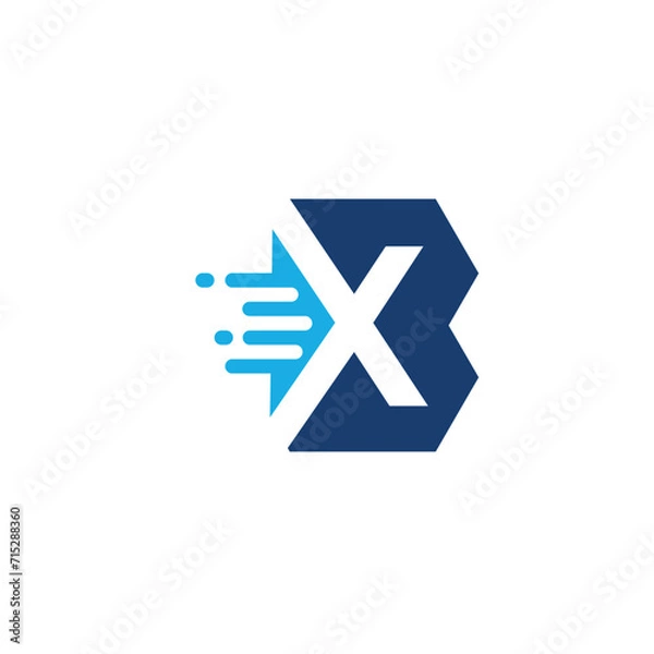 Obraz Letter BX Initial Logo Vector