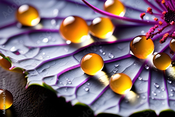 Obraz background with bubbles Generative AI