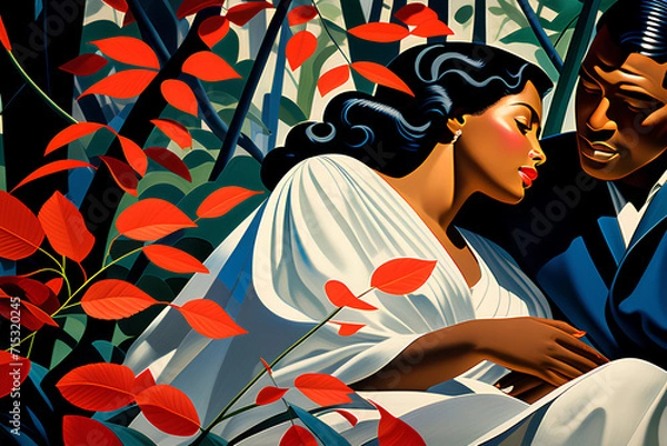 Obraz background with butterflies Generative AI