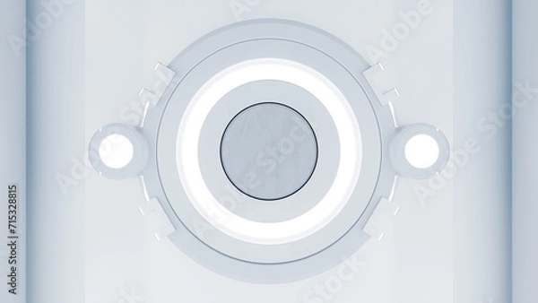 Obraz Technology or innovation background. 3D Render.