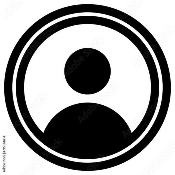Fototapeta User Icon Isolated on White Background. User Symbol. Vector Illustration