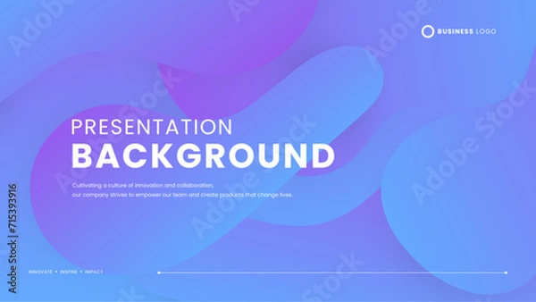 Obraz Purple violet vector modern and simple background with shapes. Simple presentation background with dynamic shapes for banner, pattern, wallpaper, template, business card