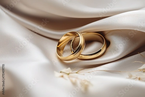 Obraz A simple gold ring still looks luxurious