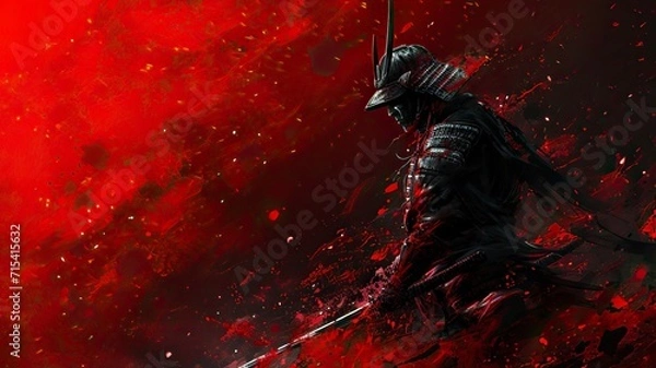 Fototapeta Samurai at Battlefield