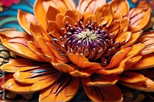 Obraz yellow and orange flower