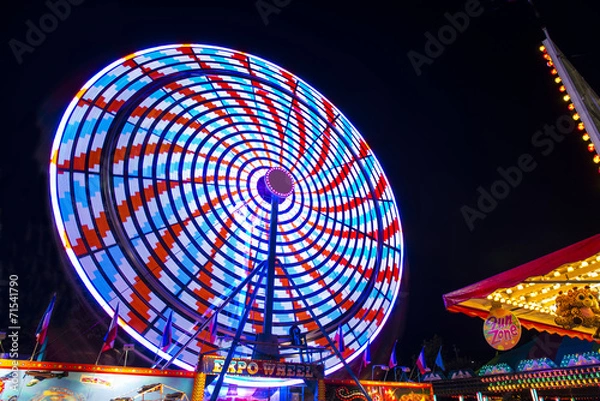 Obraz Ferris Wheel at Night