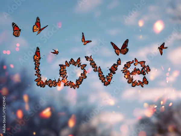 Obraz Butterfly love