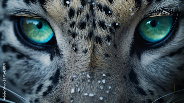 Fototapeta snow leopard portrait