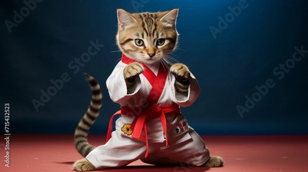 Fototapeta karate cat