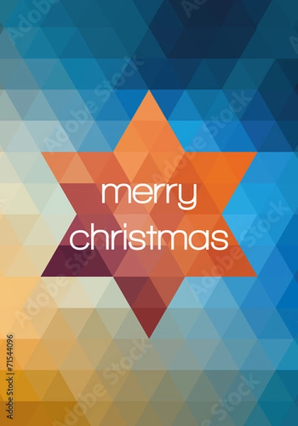 Fototapeta Weihnachtskarte Stern