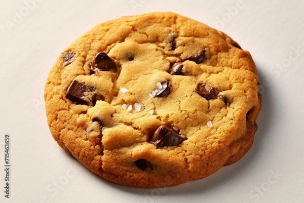 Fototapeta a chocolate chip cookie. Generative AI