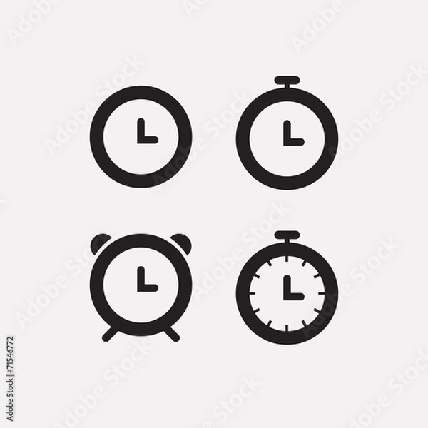 Fototapeta Clocks icons.