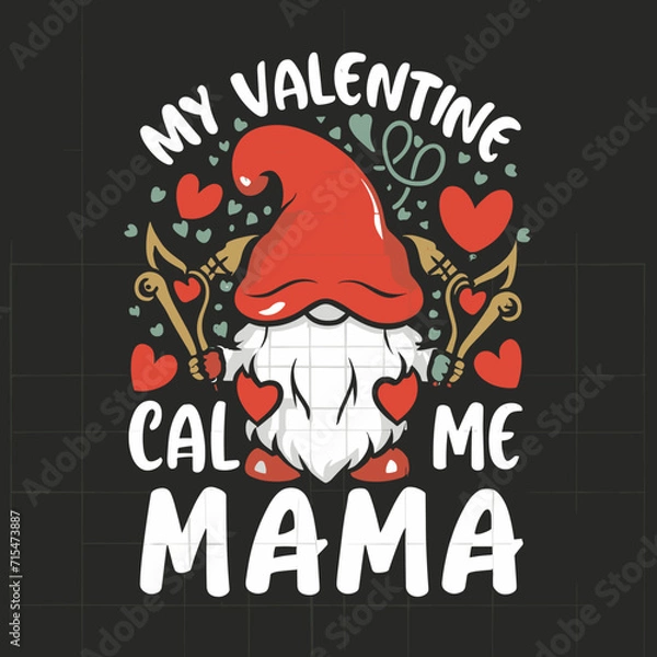 Fototapeta Valentine's Day , my Valentine's Day , Valentine's , svg , retro t shirt design 