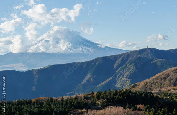 Obraz ロープウエイから見た富士山
