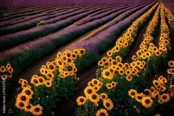 Obraz background with rings  Generated Ai