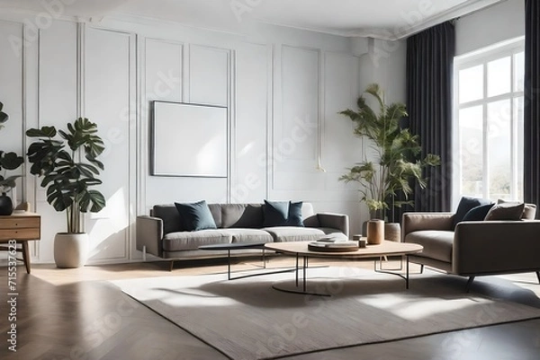 Obraz modern living room  Generated Ai