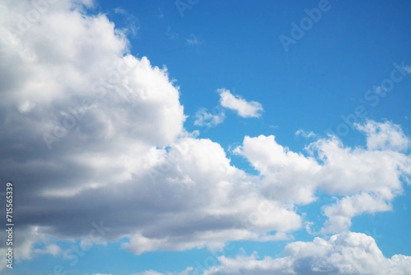 Obraz Deep blue sky and beautiful cloud.