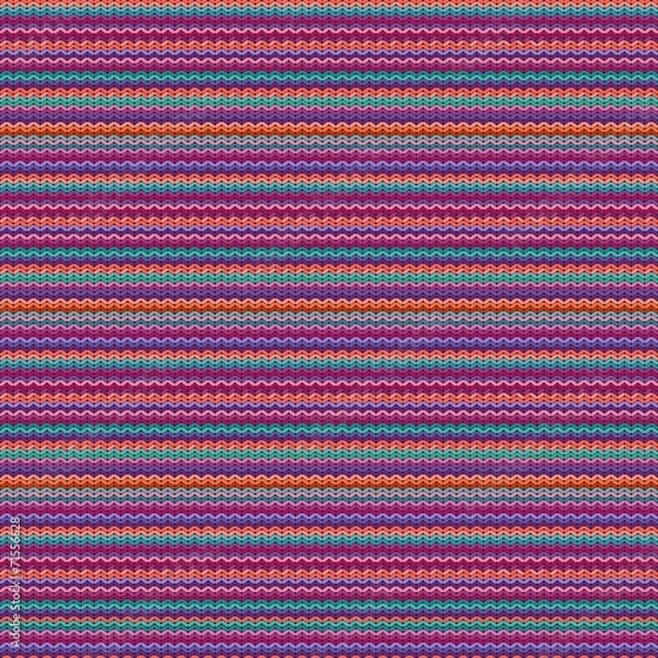 Fototapeta Knitted Seamless Pattern