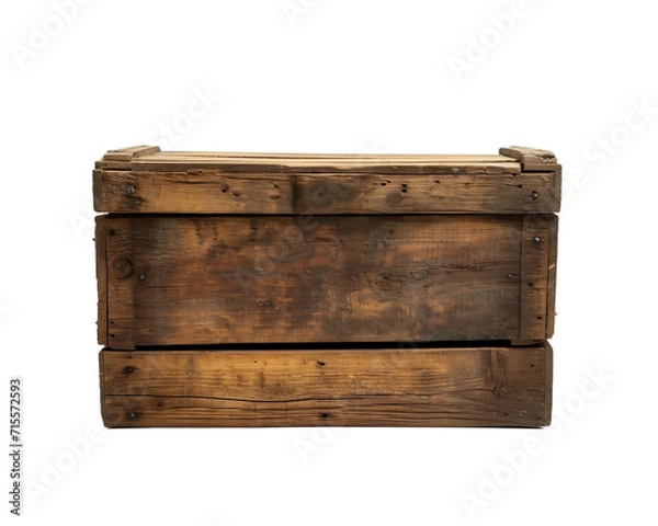 Obraz old wooden box isolated