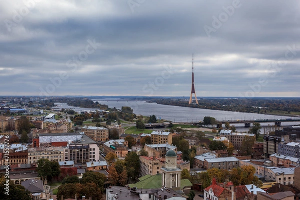 Obraz Riga city view including TV tower