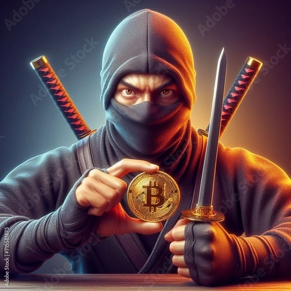 Obraz bitcoin, btc, cryptocurrency, blockchain, digital currency, bitcoin trading, bitcoin mining, bitcoin wallet, ninja bitcoin, samurai bitcoin, bitcoin security, ninja btc, samurai btc