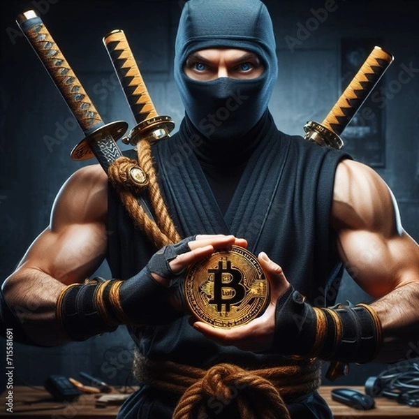 Obraz bitcoin, btc, cryptocurrency, blockchain, digital currency, bitcoin trading, bitcoin mining, bitcoin wallet, ninja bitcoin, samurai bitcoin, bitcoin security, ninja btc, samurai btc.