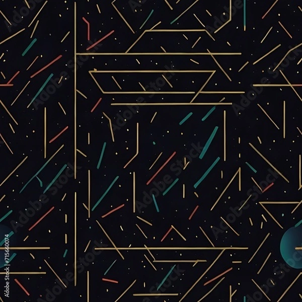 Fototapeta High tech electronic circuit board background. Neural network AI generated art