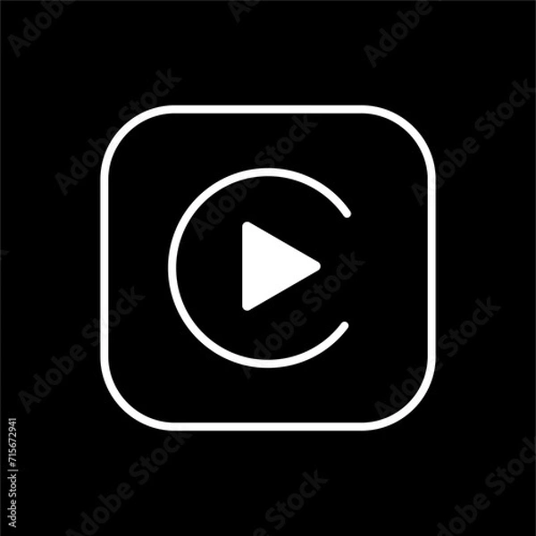 Fototapeta carplay vector icon. carplay, vector, graphic filled icons from flat mobile interface concept. Isolated black glyph icon, vector illustration symbol element for web design and mobile apps