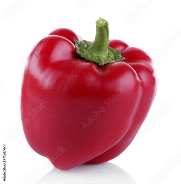 Obraz Red pepper isolated on white
