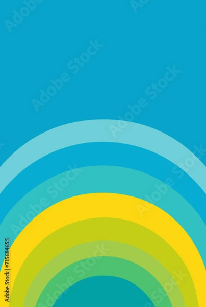 Fototapeta rainbow vector design illustration isolated on transparent background
