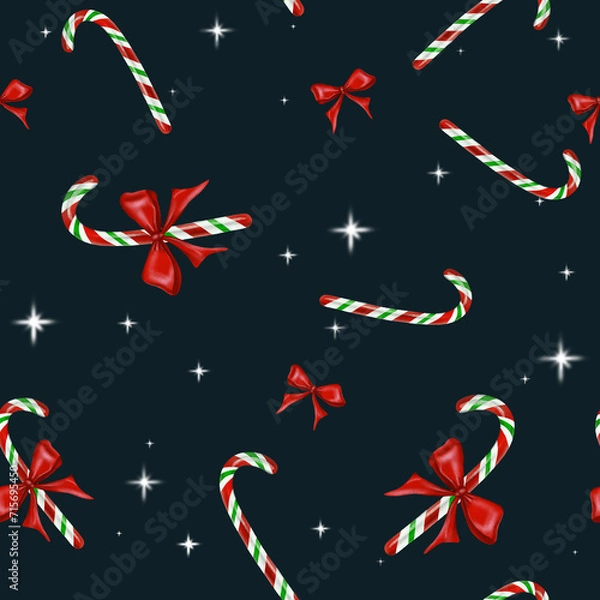 Obraz Christmas Candy Pattern