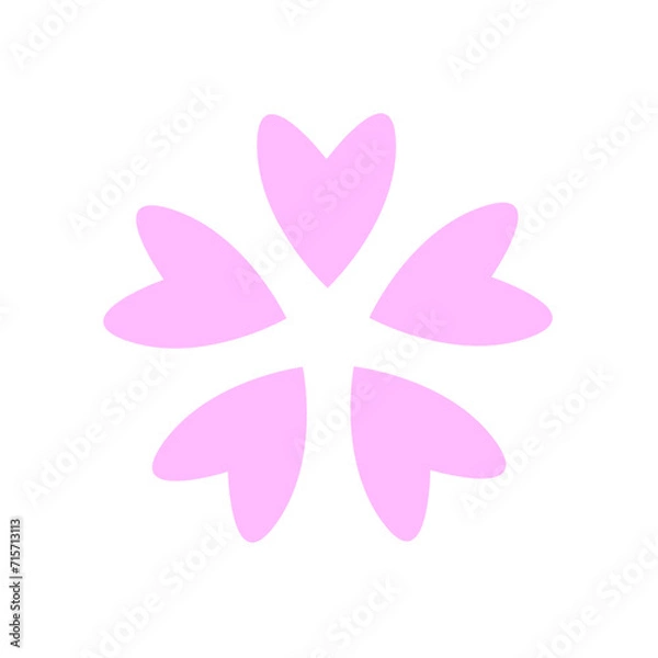 Obraz シンプルな桜の花