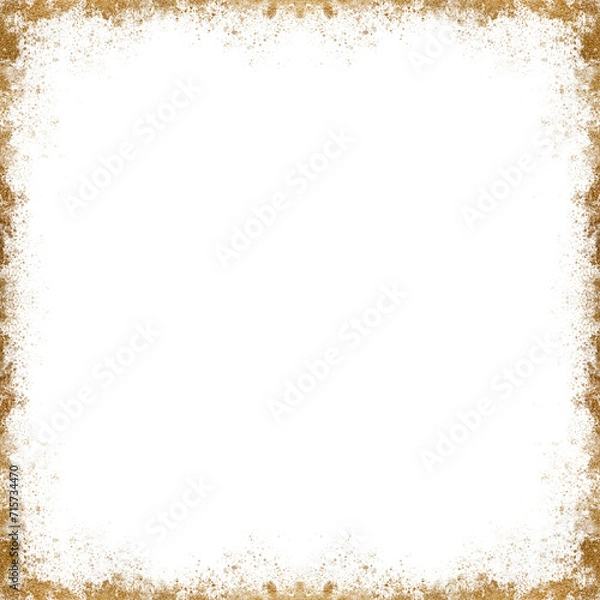 Obraz Simple Square photo or picture frame or border transparent background 
