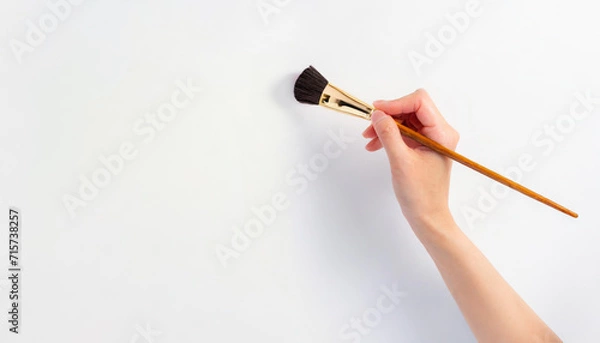 Obraz 筆を持つ手