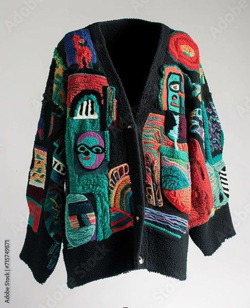 Obraz Strickmode, Strickware, Strickjacken, Strickpullover, Strickwesten, Strickmuster